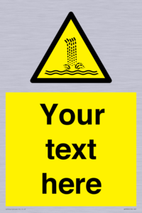 Custom warning artificial waterfall